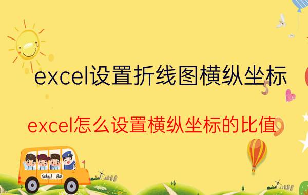 excel设置折线图横纵坐标 excel怎么设置横纵坐标的比值？